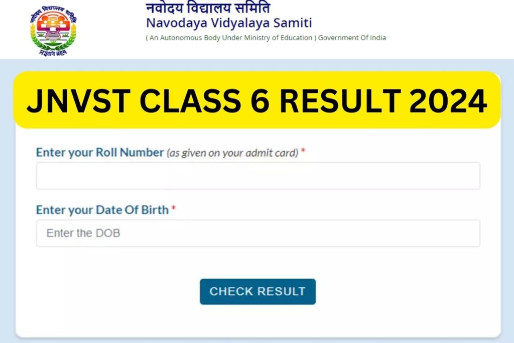 Navodaya Result 2024, Check JNVST Class 6 Merit List, Cut-Off Marks