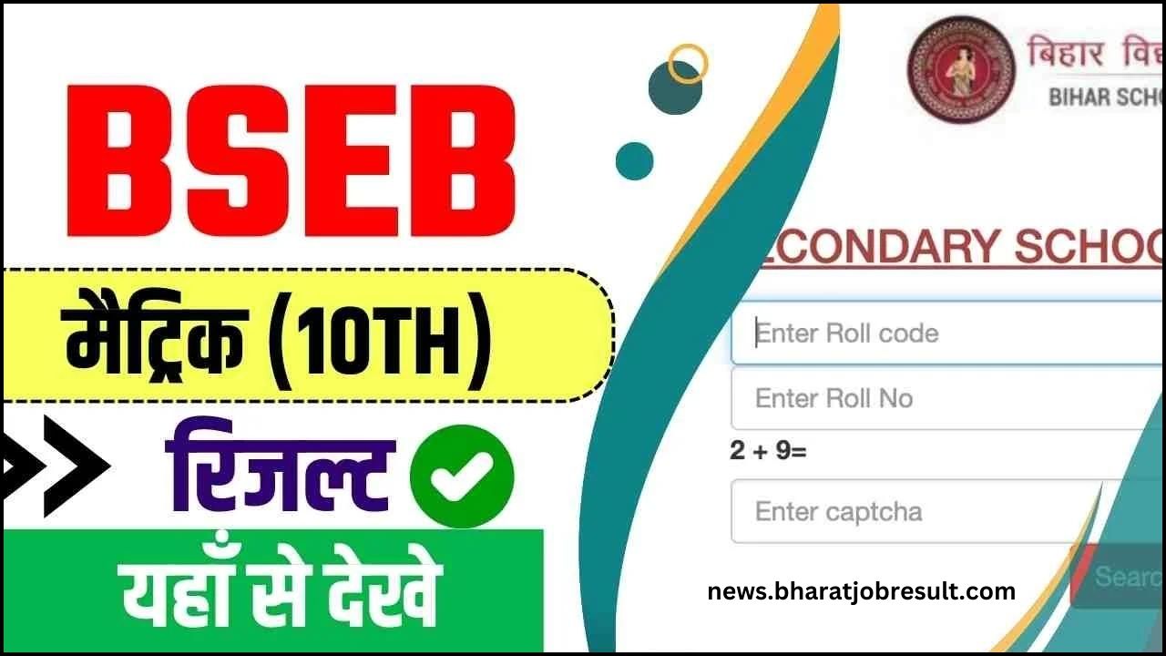 Bihar Board 10th Result 2024 Link (Out) Download BSEB Matric 2024 Marksheet Pdf biharboardonline.com
