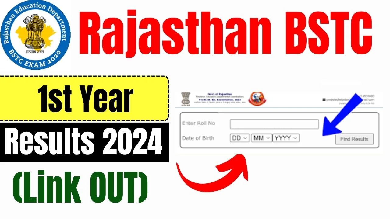 BSTC 1st Year Result 2024 रिजल्ट जारी Link, Check Rajasthan DElEd 1st Year Result
